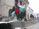 Chicago Art Institute Lion Wreath