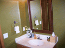 DS Bathroom Italian Olive and New Mirror